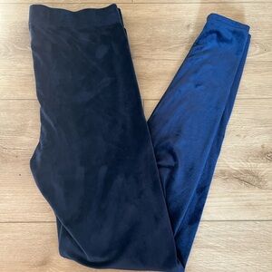 Serra Blue Velvet Pajama Leggings